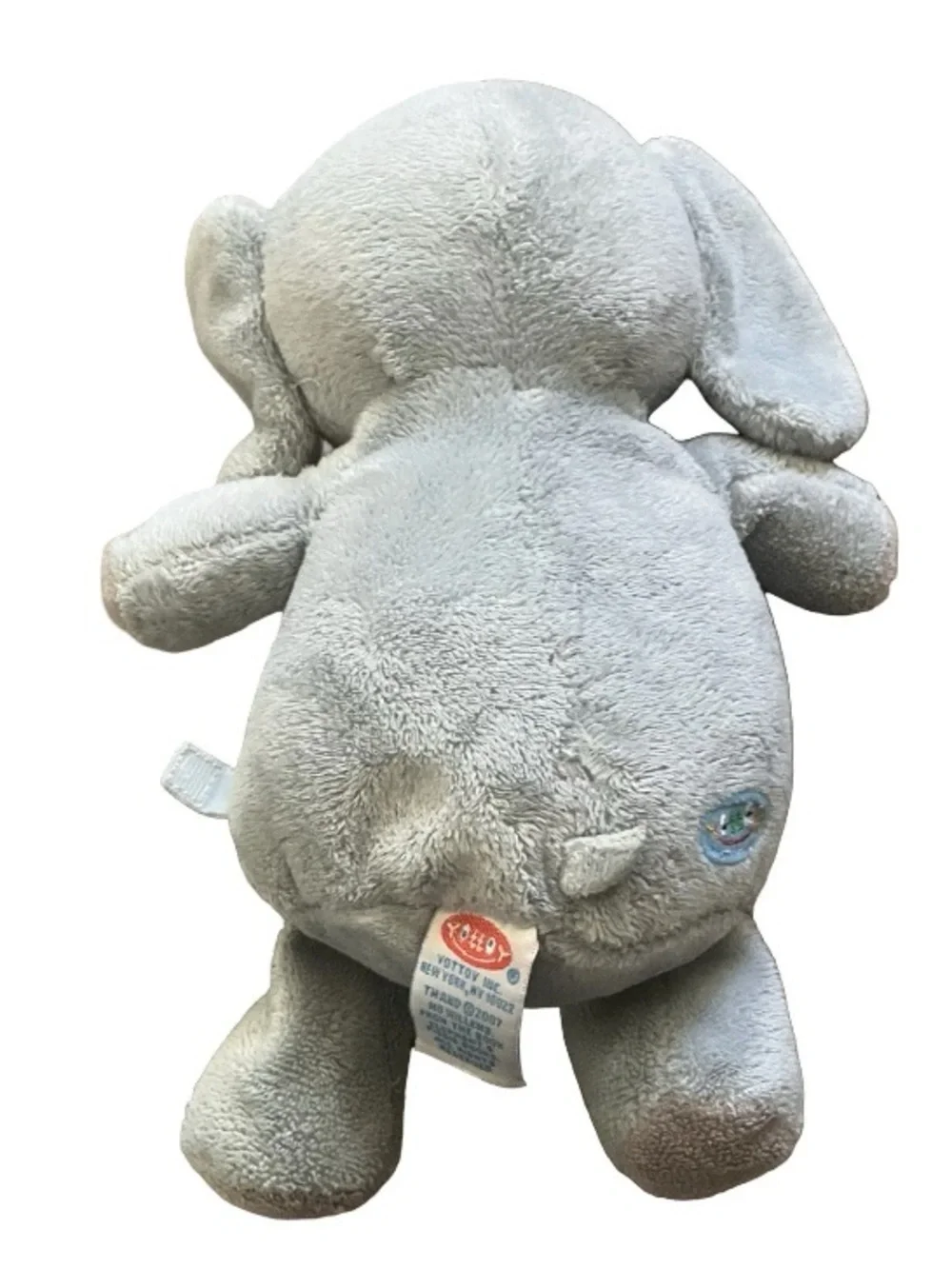Yottoy Gerald Elephant Mo Willems Plush Toy 10" 2007 Gray/Blue Stuffed Animal - Picture 2 of 6